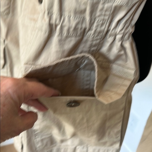 NWOT- Tan Adjustable Utility Jacket with Rhinestone Detail - Picture 7 of 12